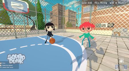 Squad Dunk multiplayer basketball gameplay screenshot.