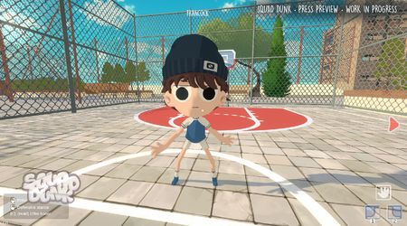 Squad Dunk physics-based basketball gameplay screenshot.