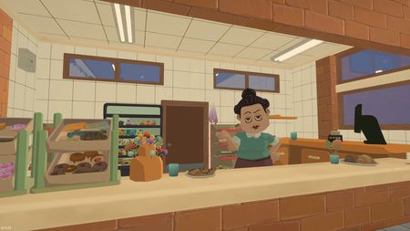 Squad Dunk school cafeteria environment screenshot.